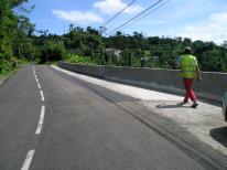 Mur paroi clou - RD5 PR 11+650 au Saint-Esprit (Martinique)